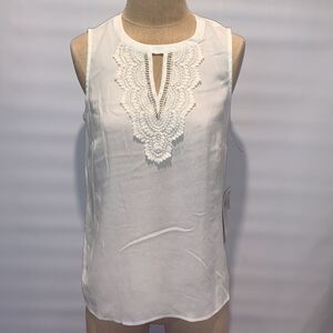 Pale Sky ivory top, Medium NWT